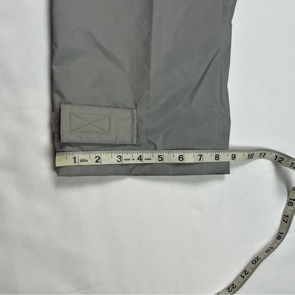 Vtg Adidas Mens Windbreaker Pants Sz Medium Y2K Track Light Grey Straight B6 - Picture 9 of 9